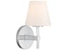 Crystorama Colton 1-Light Silver Wall Sconce