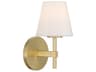 Crystorama Colton 1-Light Gold Wall Sconce