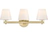 Crystorama Colton 3-Light Gold Vanity Light