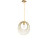 Crystorama Doral 1-Light Renaissance Gold Geometric Pendant