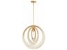 Crystorama Doral 1-Light Renaissance Gold Geometric Pendant
