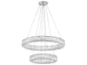 Crystorama Kinsley 1-Light Polished Chrome Round Tiered Pendant