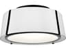 Crystorama Fulton 3-Light Black Drum Semi Flush Mount