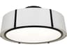 Crystorama Fulton 6-Light White Drum Flush Mount