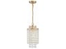 Crystorama Gabrielle 1-Light Antique Gold Crystal Chandelier