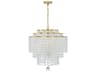 Crystorama Gabrielle 6-Light Antique Gold Crystal Tiered Chandelier
