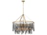 Crystorama Gemma 9-Light Black Candelabra Chandelier