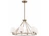 Crystorama Keenan 6-Light Vibrant Gold Glass Chandelier