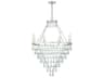 Crystorama Lucille 8-Light Antique Silver Crystal Glass Candelabra Tiered Chandelier
