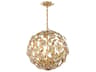 Crystorama Marselle 6-Light Antique Gold Pendant