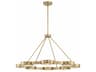 Crystorama Orson 8-Light Modern Gold Crystal Glass Pendant