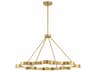 Crystorama Orson 8-Light Modern Gold Candelabra Chandelier