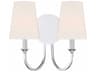 Crystorama Payton 2-Light Polished Chrome Vanity Light