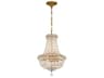 Crystorama Roslyn 5-Light Gold Candelabra Chandelier