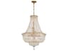 Crystorama Roslyn 9-Light Gold Candelabra Chandelier