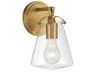 Crystorama Voss 1-Light Luxe Gold Wall Sconce