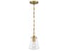 Crystorama Voss 1-Light Luxe Gold Mini Pendant