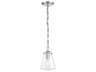 Crystorama Voss 1-Light Polished Nickel Mini Pendant