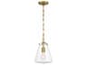 Crystorama Voss 1-Light Luxe Gold Mini Pendant