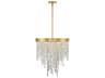 Crystorama Winfield 5-Light Antique Gold Crystal Pendant