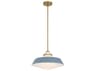 Crystorama Xander 1-Light Blue Pendant