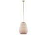 Crystorama Zanzibar 3-Light Soft Gold Bell Pendant