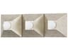 Corbett Lighting Max 3-Light Silver Leaf Vanity Light