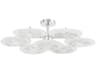 Corbett Lighting Topaz 7-Light Polished Nickel Glass LED Round Chandelier