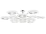 Corbett Lighting Topaz 13-Light Polished Nickel Glass LED Round Chandelier