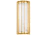 Corbett Lighting Leda 1-Light Vintage Brass Glass LED Wall Sconce