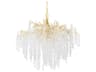 Corbett Lighting Genoa 12-Light Gold Leaf Glass Candelabra Chandelier