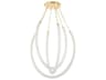 Corbett Lighting Celeste 3-Light Vintage Brass Glass LED Pendant