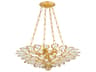 Corbett Lighting Vittoria 4-Light Gold Leaf Candelabra Chandelier