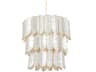 Corbett Lighting Cartagena 16-Light Vintage Gold Leaf White Candelabra Tiered Chandelier