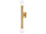Corbett Lighting Pienza 2-Light Vintage Brass Wall Sconce