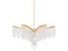Corbett Lighting Pandora 5-Light Gold Leaf Clear Crystal Chandelier