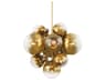 Corbett Lighting Kyoto 13-Light Vintage Polished Brass Glass Globe Sputnik Pendant