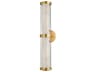 Corbett Lighting Caterina 1-Light Vintage Brass Glass LED Wall Sconce