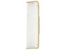 Corbett Lighting Hera 1-Light Vintage Brass White Wall Sconce