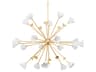 Corbett Lighting Julieta 20-Light Vintage Gold Leaf Brass Sputnik Pendant