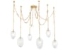 Corbett Lighting Daith 6-Light Vintage Brass Chandelier