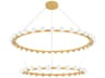Corbett Lighting Linus 57-Light Vintage Brass Globe Tiered Chandelier