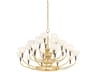 Corbett Lighting Brahma 25-Light Vintage Polished Brass Bronze Tiered Chandelier