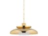 Corbett Lighting Ravenna 1-Light Vintage Brass Pendant