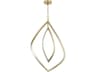 Corbett Lighting Arles 2-Light Vintage Brass Geometric Chandelier