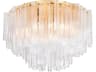 Corbett Lighting Varenna 15-Light Vintage Gold Leaf Flush Mount