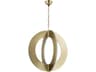 Corbett Lighting Samos 4-Light Vintage Brass Round Pendant