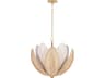 Corbett Lighting Costa Brava 5-Light Vintage Gold Leaf Bowl Chandelier