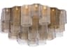 Corbett Lighting Helsinki 6-Light Vintage Gold Leaf Cylinder Semi Flush Mount