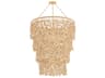 Corbett Lighting Naxos 18-Light Vintage Gold Leaf Tiered Pendant